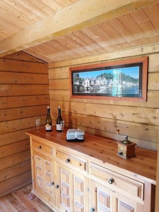 Chalet En Pleine Nature Au Bord D'Un Etang Lanvallay Exterior foto